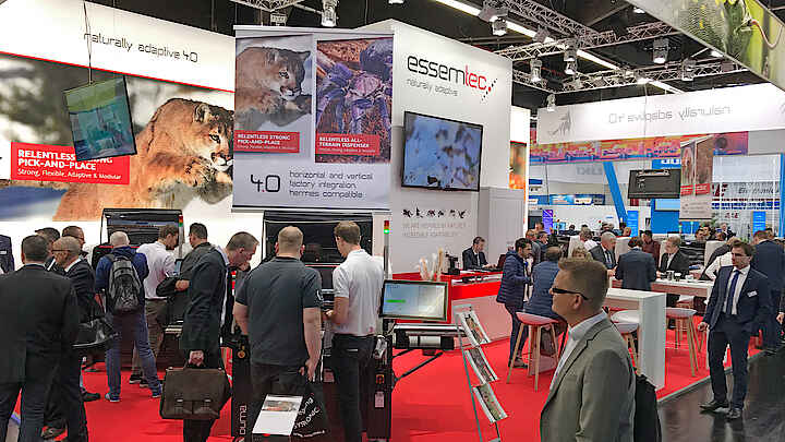 Essemtec Dispenser and Pick and Place at SMTconnect 2019 in Nürnberg